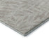 8' Taupe And Beige Floral Washable Round Rug With UV Protection