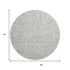 8' Taupe And Beige Floral Washable Round Rug With UV Protection