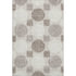 5' X 8' Beige Ivory And Taupe Geometric Washable Area Rug With UV Protection