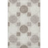 5' X 8' Beige Ivory And Taupe Geometric Washable Area Rug With UV Protection