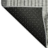 5' X 8' Charcoal And Ivory Geometric Washable Area Rug With UV Protection