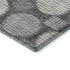 5' X 8' Charcoal And Ivory Geometric Washable Area Rug With UV Protection