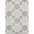 8' X 10' Ivory Beige And Gray Geometric Washable Area Rug With UV Protection