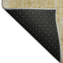 8' Tan Gold And Brown Geometric Washable Round Rug With UV Protection
