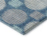 5' X 8' Teal Ivory And Gray Geometric Washable Area Rug With UV Protection