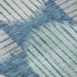 5' X 8' Teal Ivory And Gray Geometric Washable Area Rug With UV Protection