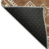 8' X 10' Rust And Ivory Southwestern Washable Area Rug With UV Protection