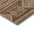 8' X 10' Rust And Ivory Southwestern Washable Area Rug With UV Protection