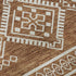 8' X 10' Rust And Ivory Southwestern Washable Area Rug With UV Protection