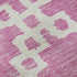 5' X 8' Blush And Ivory Abstract Geometric Washable Area Rug With UV Protection