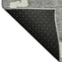 5' X 8' Gray And Ivory Abstract Geometric Washable Area Rug With UV Protection