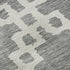 5' X 8' Gray And Ivory Abstract Geometric Washable Area Rug With UV Protection