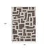 8' X 10' Chocolate And Beige Abstract Geometric Washable Area Rug With UV Protection