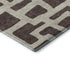 8' X 10' Chocolate And Beige Abstract Geometric Washable Area Rug With UV Protection