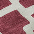 5' X 8' Burgundy And Ivory Abstract Geometric Washable Area Rug With UV Protection