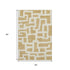 5' X 8' Gold And Ivory Abstract Geometric Washable Area Rug With UV Protection