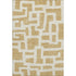 5' X 8' Gold And Ivory Abstract Geometric Washable Area Rug With UV Protection