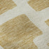 5' X 8' Gold And Ivory Abstract Geometric Washable Area Rug With UV Protection