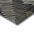 5' X 8' Black Ivory And Gray Floral Washable Area Rug With UV Protection