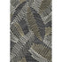 8' X 10' Black Ivory And Gray Floral Washable Area Rug With UV Protection