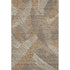 5' X 8' Brown And Beige Floral Washable Area Rug With UV Protection