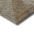 5' X 8' Brown And Beige Floral Washable Area Rug With UV Protection