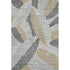 8' X 10' Gray Gold And Ivory Floral Washable Area Rug With UV Protection