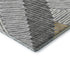 8' X 10' Gray Gold And Ivory Floral Washable Area Rug With UV Protection