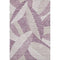 5' X 8' Lavender Ivory And Beige Floral Washable Area Rug With UV Protection
