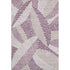 5' X 8' Lavender Ivory And Beige Floral Washable Area Rug With UV Protection