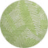 8' Lime Green And Ivory Floral Washable Round Rug With UV Protection
