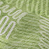 8' Lime Green And Ivory Floral Washable Round Rug With UV Protection