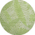 8' Lime Green And Ivory Floral Washable Round Rug With UV Protection