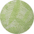 8' Lime Green And Ivory Floral Washable Round Rug With UV Protection
