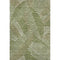 5' X 8' Olive Green Ivory And Beige Floral Washable Area Rug With UV Protection