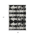 5' X 8' Black And Ivory Striped Washable Area Rug With UV Protection