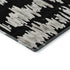 5' X 8' Black And Ivory Striped Washable Area Rug With UV Protection