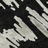 5' X 8' Black And Ivory Striped Washable Area Rug With UV Protection