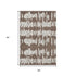 5' X 8' Brown And Beige Striped Washable Area Rug With UV Protection
