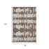 8' X 10' Brown And Beige Striped Washable Area Rug With UV Protection