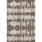 8' X 10' Brown And Beige Striped Washable Area Rug With UV Protection