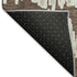 8' X 10' Brown And Beige Striped Washable Area Rug With UV Protection
