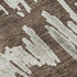 8' X 10' Brown And Beige Striped Washable Area Rug With UV Protection