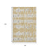 8' X 10' Gold And Beige Striped Washable Area Rug With UV Protection
