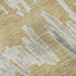 8' X 10' Gold And Beige Striped Washable Area Rug With UV Protection