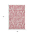 5' X 8' Blush And Ivory Tribal Washable Area Rug With UV Protection
