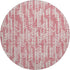 8' Blush And Ivory Tribal Washable Round Rug With UV Protection