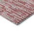 8' Blush And Ivory Tribal Washable Round Rug With UV Protection