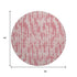 8' Blush And Ivory Tribal Washable Round Rug With UV Protection