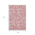 8' X 10' Blush And Ivory Tribal Washable Area Rug With UV Protection